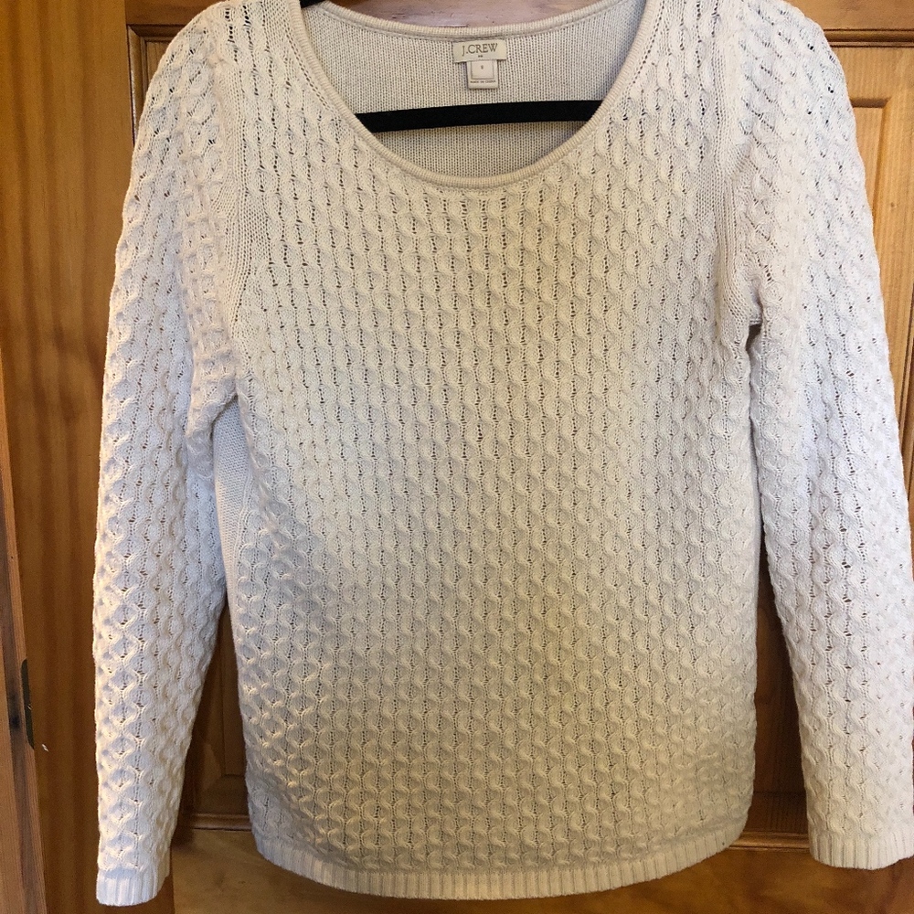 J. Crew cream sweater